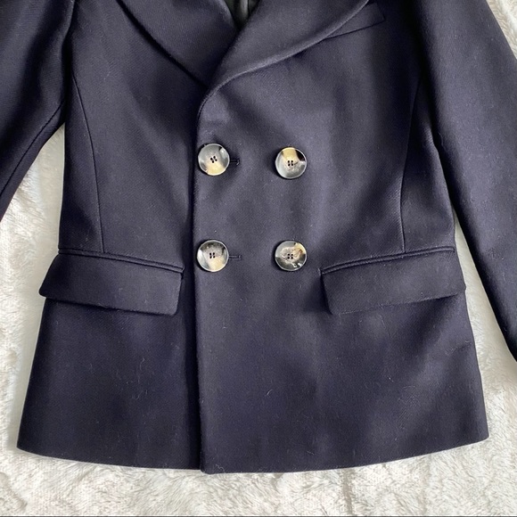 Zara Jackets & Coats Zara Black Double Breasted Classic Peacoat